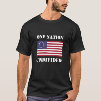 T-shirt Mens Fashion Novelty ONE NATION NON DIVISÉ