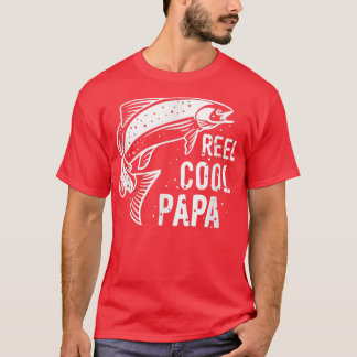 T-shirt Mens Father's Day Design Funny Fishing Reel Cool P