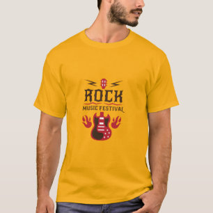 T-shirt Mens Festival de Rock de Guitar