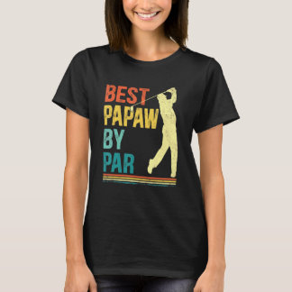 T-shirt Mens Fête des pères Best Papaw Par Par Golf Pour P