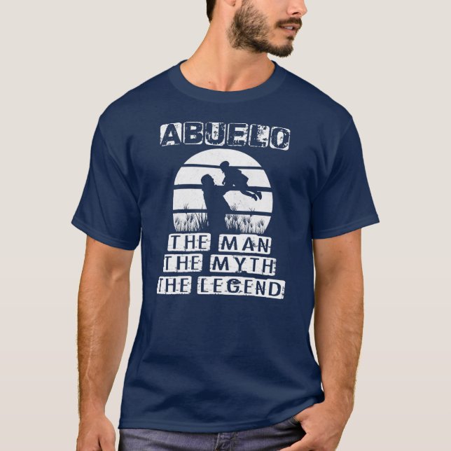 T-shirt Mens Fête des pères Cadeau Tee Abuelo L'Homme Le M (Devant)