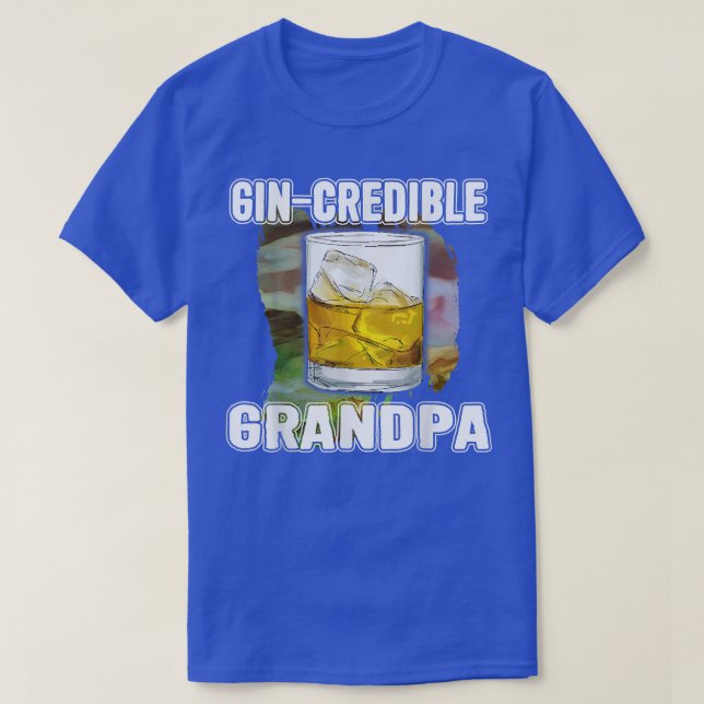 T-shirt Mens Fête des pères Cadeau Tee GinCredibile Grand- (Design devant)
