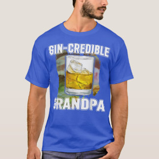 T-shirt Mens Fête des pères Cadeau Tee GinCredibile Grand-