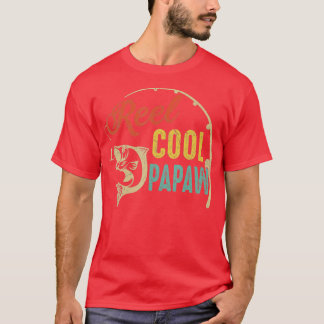 T-shirt Mens Fête des pères drôle Vintage Pêche bobine Coo