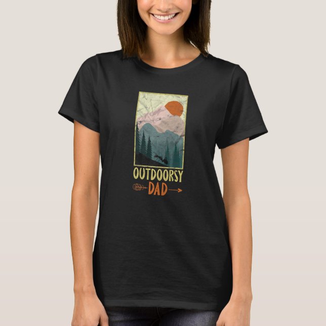 T-shirt Mens Fête des pères extérieure papa (Devant)