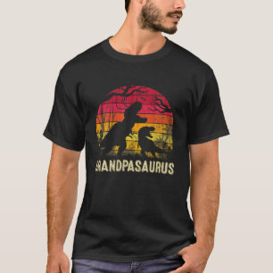 T-shirt Mens Fête des pères grand-père Saurus Rex Dinos