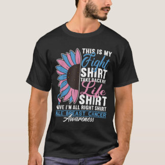 T-shirt Mens Fight Shirt I MBC Carcinoma I Male Breast Can