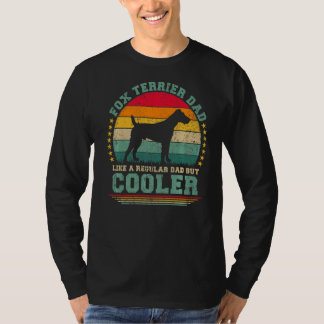 T-shirt Mens Fox Terrier Papa Comme Un Père Régulier Mais