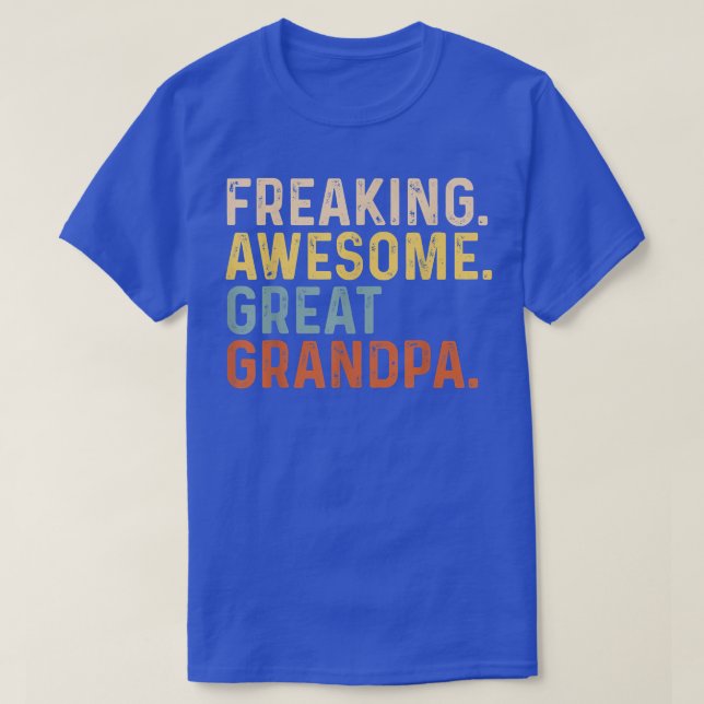 T-shirt Mens Freaking Awesome Great Grandpa Funny Grandfat (Design devant)