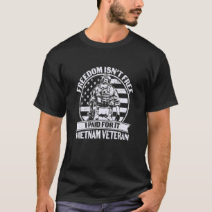 T-shirt Mens Freedom is not Free I Paid For It Vietnam Vet