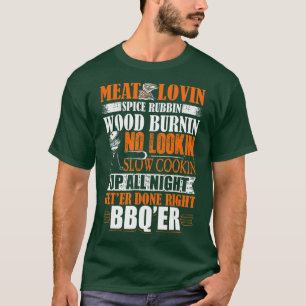 T-shirt Mens Funny Barbecue Conception Barbecue Adulte Hum