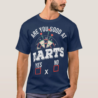 T-shirt Mens Funny Dartboard Sports Citation Pour Une Pare