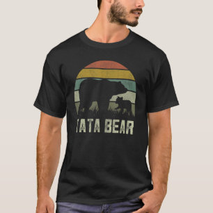 T-shirt Mens Funny Tata Bear Cub Enfant Fête des pères Ind