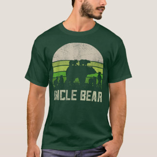 T-shirt Mens Funny Uncle Bear Shirts From Niece & Nephew