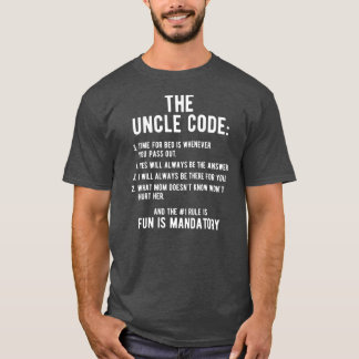 T-shirt Mens Funny Uncle Gifts From Niece Nephew The
