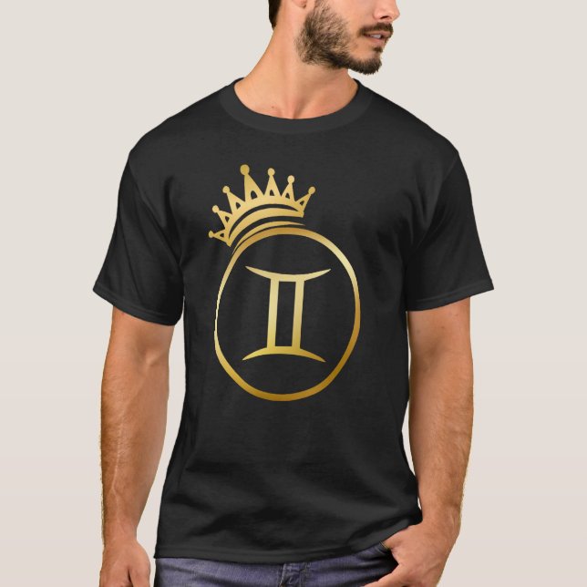 T-shirt Mens Gemini King (Devant)