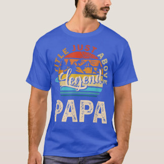 T-shirt Mens Gift For Fathers Day  Papa A Title Just Above