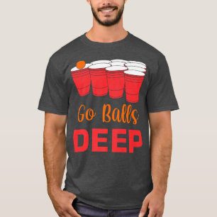 T-shirt Mens Go Balls Jeux de boisson profonde Whiske alco