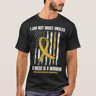T-shirt Mens Gold Sensibilisation au cancer chez l'enfant 