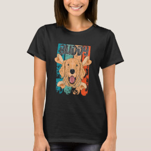 T-shirt Mens Golden Retriever Mans Best Friend I Retro Do