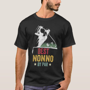 T-shirt Mens Golf Best Nonno Par Par Par Grand-pa Golfer P
