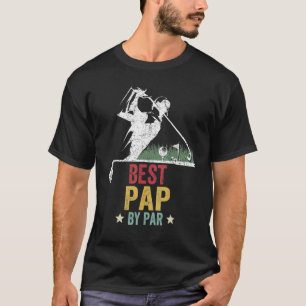T-shirt Mens Golf Best Pap By Par Par Daddy Golfer Da Père