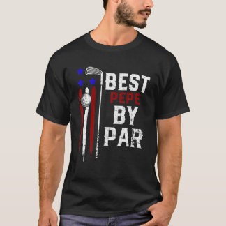 T-shirt Mens Golf Best Pepe Par Par Par Grand-pa Golf Drap