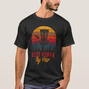 T-shirt Mens Golf Best Poppa By Par Daddy Golfer Père
