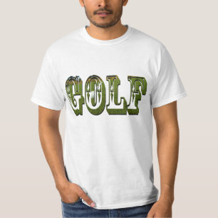 T-shirt Mens Golf Dimensional Green Logo Tshirt,