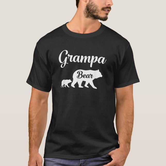 T-shirt Mens Grampa Bear Drôle cadeau (Devant)