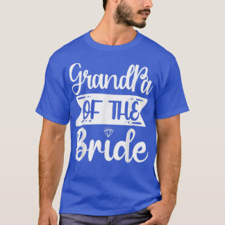 T-shirt Mens Grand-pa Of The Bride Cute For Mariage and Ba