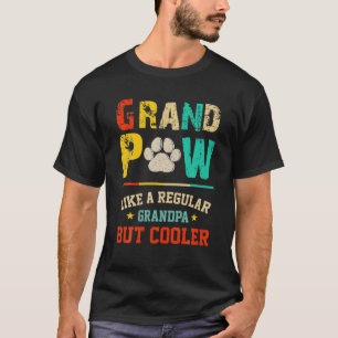 T-shirt Mens Grand Paw Comme Un Grand-Père Régulier Mais G