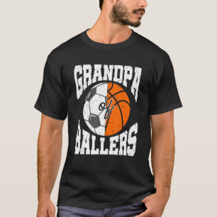 T-shirt Mens Grand-Père De Ballon Ball Grand-Père Basketba