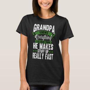 T-shirt Mens Grand-père sait tout Père Fête des pères