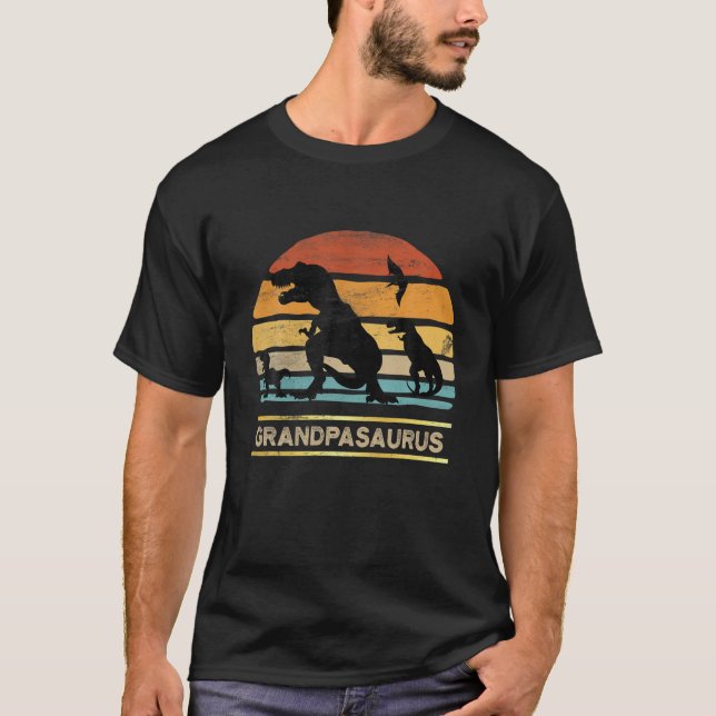 T-shirt Mens Grandpasaurus Grandpa Dinosaur Saurus Christm (Devant)