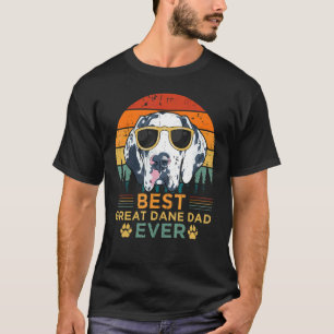 T-shirt Mens Great Dane Chien Vintage Best Great Dane Papa