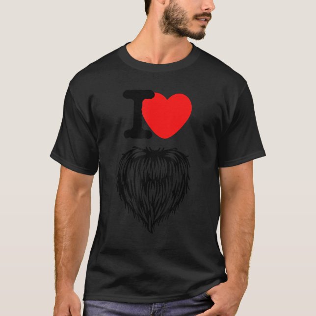 T-shirt Mens Great Statement Croissance de la barbe complè (Devant)