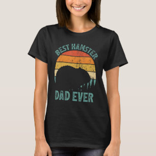 T-shirt Mens Hamster Vintage Meilleur Hamster Papa Jamais 