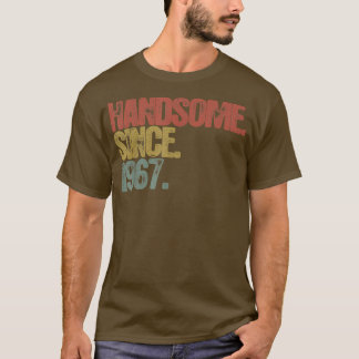 T-shirt Mens Handsome Since 1967 Vintage Birthday Gifts 67