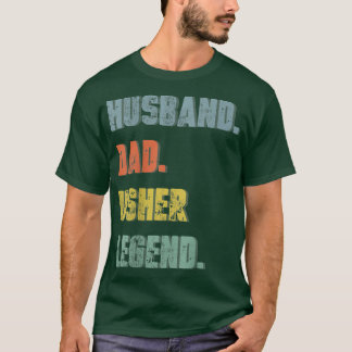 T-shirt Mens Husband Dad Usher Legend Vintage Father's Day