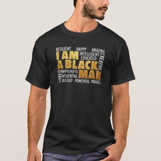 T-shirt Mens I Am A Black Man - Black History Mois Africa