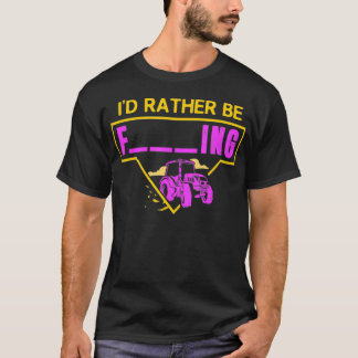T-shirt Mens Id Plutôt Farming Tractor Conception Pour Un