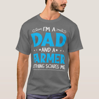 T-shirt Mens I'm A Dad And A Farmer Funny Father's Day Vin