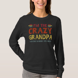 T-shirt Mens Im Le Crazy Grand-pa Meilleur Grand-Père Jama