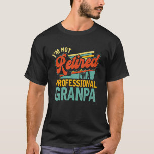 T-shirt Mens Iu2019m A Professional Granpa Vintage Retrait