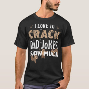 T-shirt Mens J'Aime Crack Papa Blagues Lente Beaucoup De G