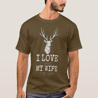 T-shirt Mens J'aime quand ma femme me laisse aller à la ch