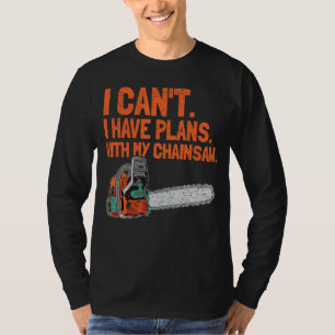 T-shirt Mens Je Ne Peux Pas Avoir Des Plans Avec Mon Bois