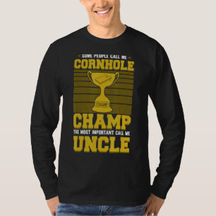 T-shirt Mens Je suis le Champion de Cornhole ou l'oncle de