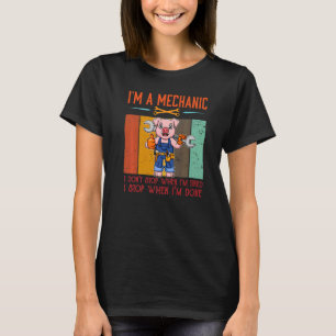 T-shirt Mens Je suis Mécanique Stop Quand Je Suis Fait Méc